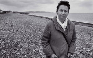 Anne Enright on Bray seafront.